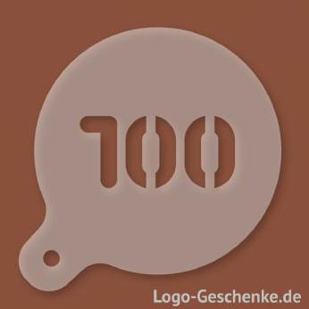 Logo-Geschenk Cappuccino-Schablone aus Kunststoff