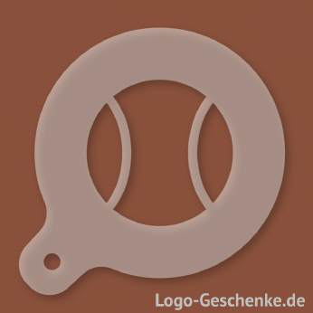 Logo-Geschenk Cappuccino-Schablone aus Kunststoff
