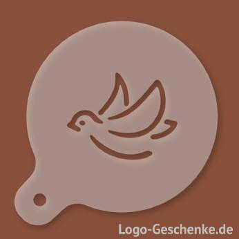 Logo-Geschenk Cappuccino-Schablone aus Kunststoff