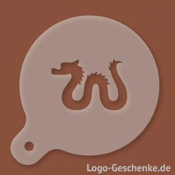 Logo-Geschenk Cappuccino-Schablone aus Kunststoff