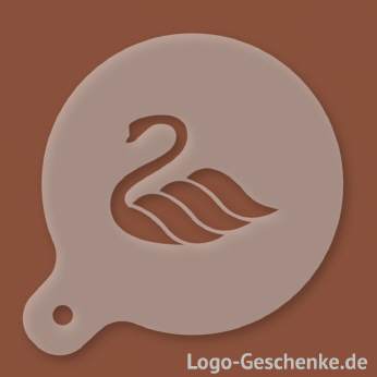 Logo-Geschenk Cappuccino-Schablone aus Kunststoff