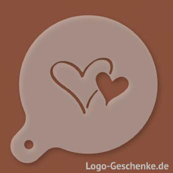 Logo-Geschenk Cappuccino-Schablone aus Kunststoff