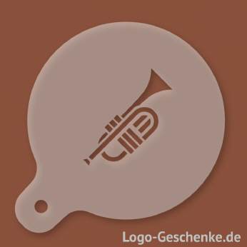Logo-Geschenk Cappuccino-Schablone aus Kunststoff