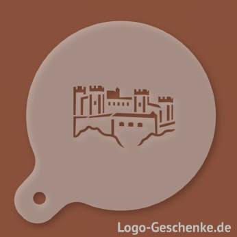 Logo-Geschenk Cappuccino-Schablone aus Kunststoff