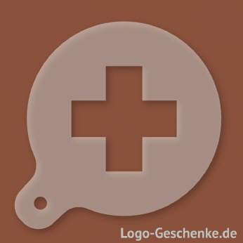 Logo-Geschenk Cappuccino-Schablone aus Kunststoff