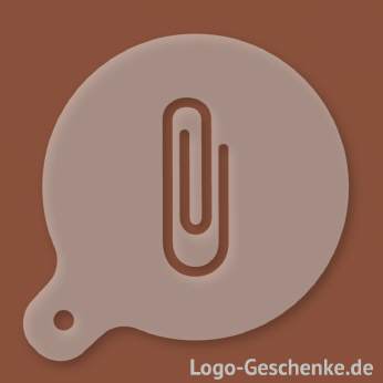 Logo-Geschenk Cappuccino-Schablone aus Kunststoff