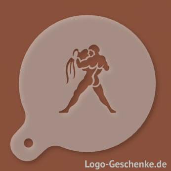 Logo-Geschenk Cappuccino-Schablone aus Kunststoff