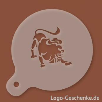 Logo-Geschenk Cappuccino-Schablone aus Kunststoff