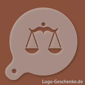 Logo-Geschenk Cappuccino-Schablone aus Kunststoff