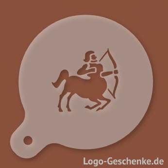 Logo-Geschenk Cappuccino-Schablone aus Kunststoff