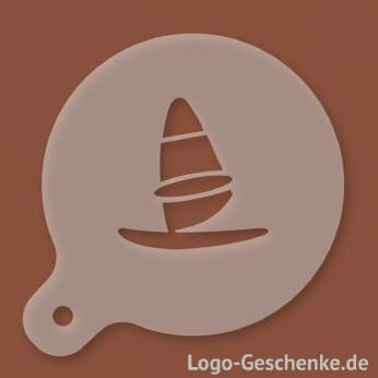 Logo-Geschenk Cappuccino-Schablone aus Kunststoff