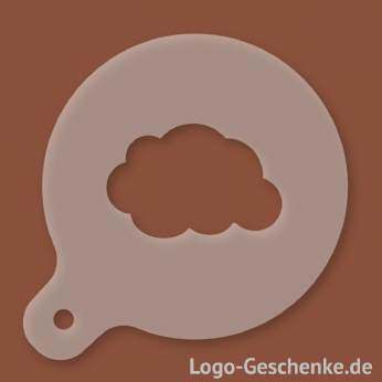 Logo-Geschenk Cappuccino-Schablone aus Kunststoff