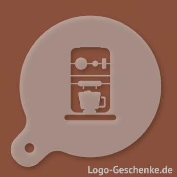 Logo-Geschenk Cappuccino-Schablone aus Kunststoff