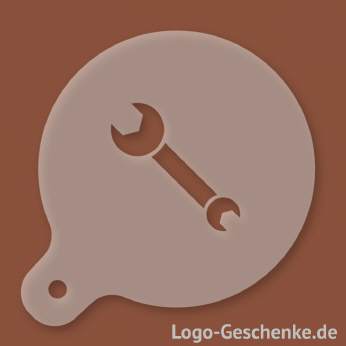 Logo-Geschenk Cappuccino-Schablone aus Kunststoff