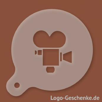 Logo-Geschenk Cappuccino-Schablone aus Kunststoff