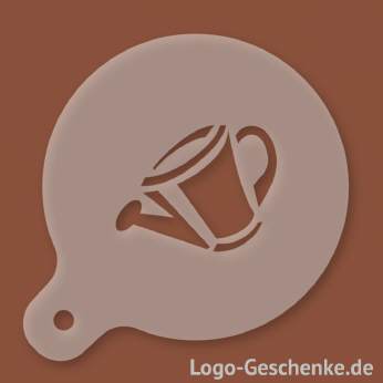 Logo-Geschenk Cappuccino-Schablone aus Kunststoff