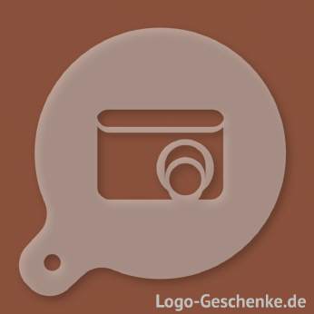 Logo-Geschenk Cappuccino-Schablone aus Kunststoff