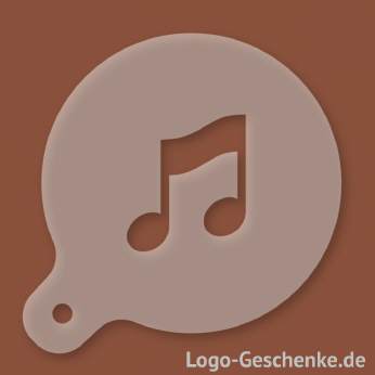 Logo-Geschenk Cappuccino-Schablone aus Kunststoff