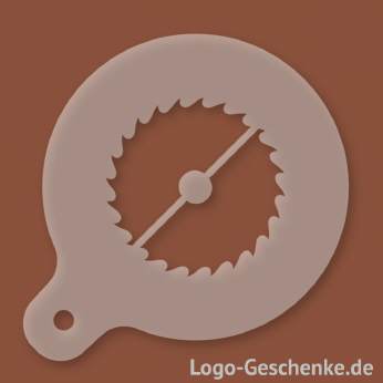 Logo-Geschenk Cappuccino-Schablone aus Kunststoff