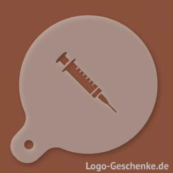 Logo-Geschenk Cappuccino-Schablone aus Kunststoff