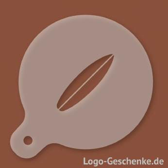 Logo-Geschenk Cappuccino-Schablone aus Kunststoff