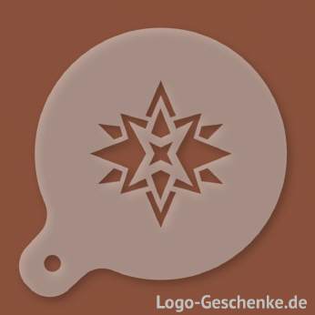 Logo-Geschenk Cappuccino-Schablone aus Kunststoff