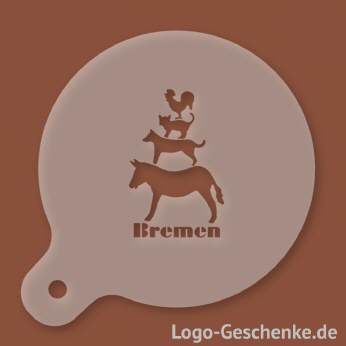 Logo-Geschenk Cappuccino-Schablone aus Kunststoff