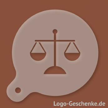 Logo-Geschenk Cappuccino-Schablone aus Kunststoff