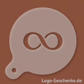 Logo-Geschenk Cappuccino-Schablone aus Kunststoff
