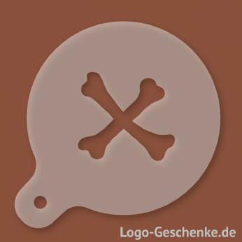 Logo-Geschenk Cappuccino-Schablone aus Kunststoff