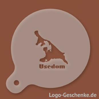 Logo-Geschenk Cappuccino-Schablone aus Kunststoff