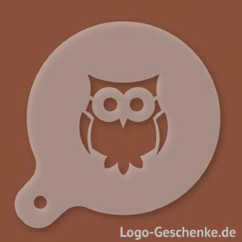 Logo-Geschenk Cappuccino-Schablone aus Kunststoff