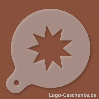 Logo-Geschenk Cappuccino-Schablone aus Kunststoff