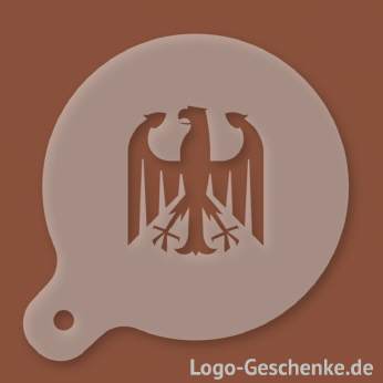 Logo-Geschenk Cappuccino-Schablone aus Kunststoff