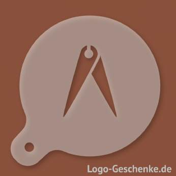 Logo-Geschenk Cappuccino-Schablone aus Kunststoff