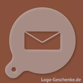 Logo-Geschenk Cappuccino-Schablone aus Kunststoff