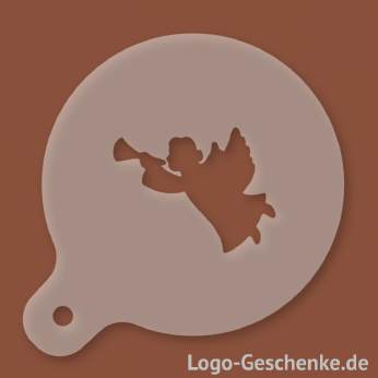 Logo-Geschenk Cappuccino-Schablone aus Kunststoff