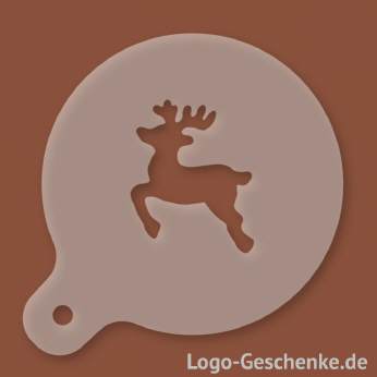 Logo-Geschenk Cappuccino-Schablone aus Kunststoff