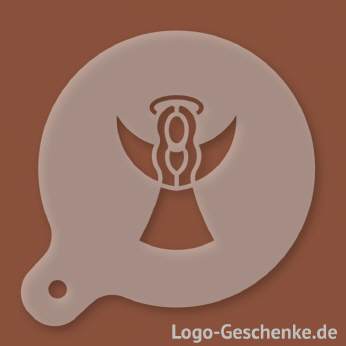 Logo-Geschenk Cappuccino-Schablone aus Kunststoff