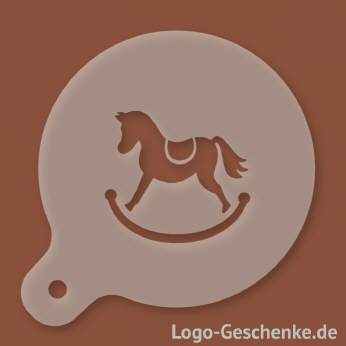 Logo-Geschenk Cappuccino-Schablone aus Kunststoff