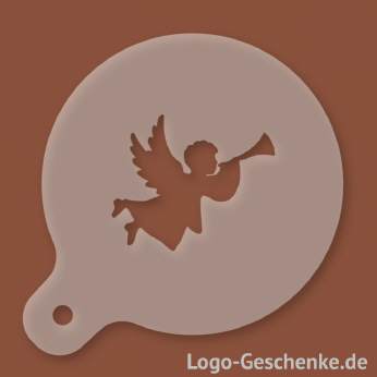 Logo-Geschenk Cappuccino-Schablone aus Kunststoff