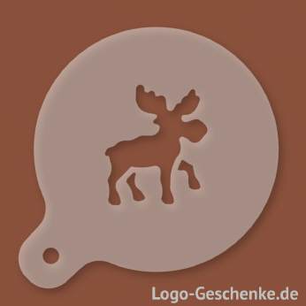 Logo-Geschenk Cappuccino-Schablone aus Kunststoff