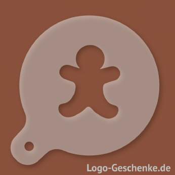 Logo-Geschenk Cappuccino-Schablone aus Kunststoff