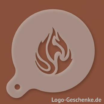 Logo-Geschenk Cappuccino-Schablone aus Kunststoff