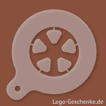 Logo-Geschenk Cappuccino-Schablone aus Kunststoff