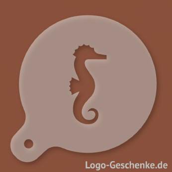 Logo-Geschenk Cappuccino-Schablone aus Kunststoff