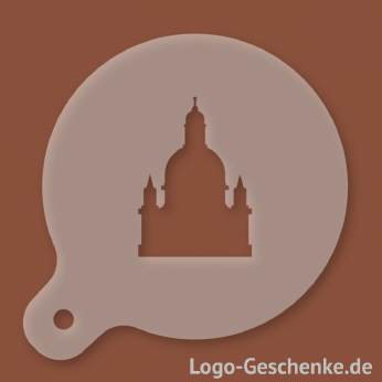 Logo-Geschenk Cappuccino-Schablone aus Kunststoff