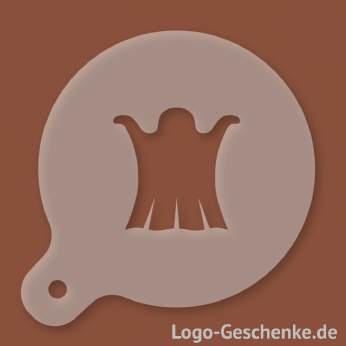 Logo-Geschenk Cappuccino-Schablone aus Kunststoff