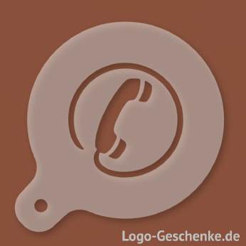 Logo-Geschenk Cappuccino-Schablone aus Kunststoff