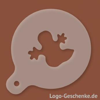 Logo-Geschenk Cappuccino-Schablone aus Kunststoff